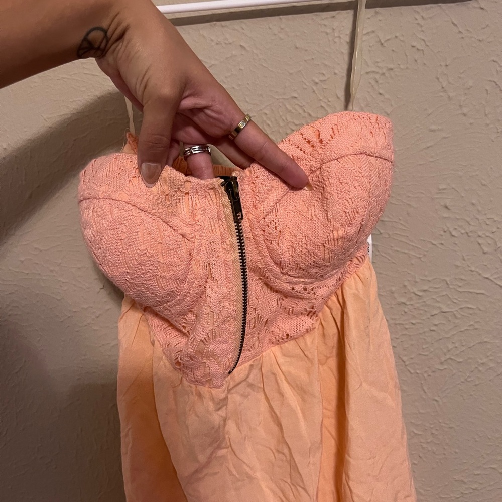 Peach Lace Women’s Dress 🧡🍑